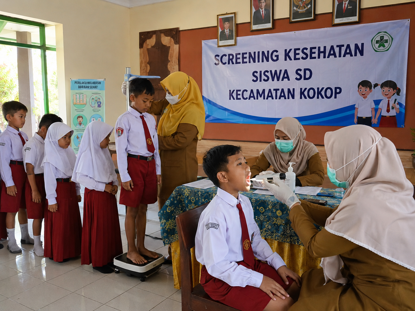 Screening Kesehatan Siswa SD di Kecamatan Kokop, Upaya Deteksi Dini Kesehatan Anak Sekolah